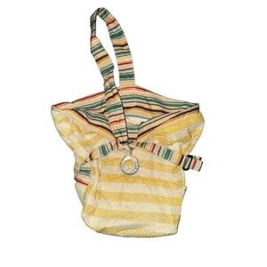 Roxy‎ Women's Multicolor Striped Beach Tote Bag purse resort vacation shoulder